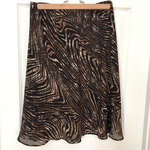 George Animal Print Skirt Sz 8